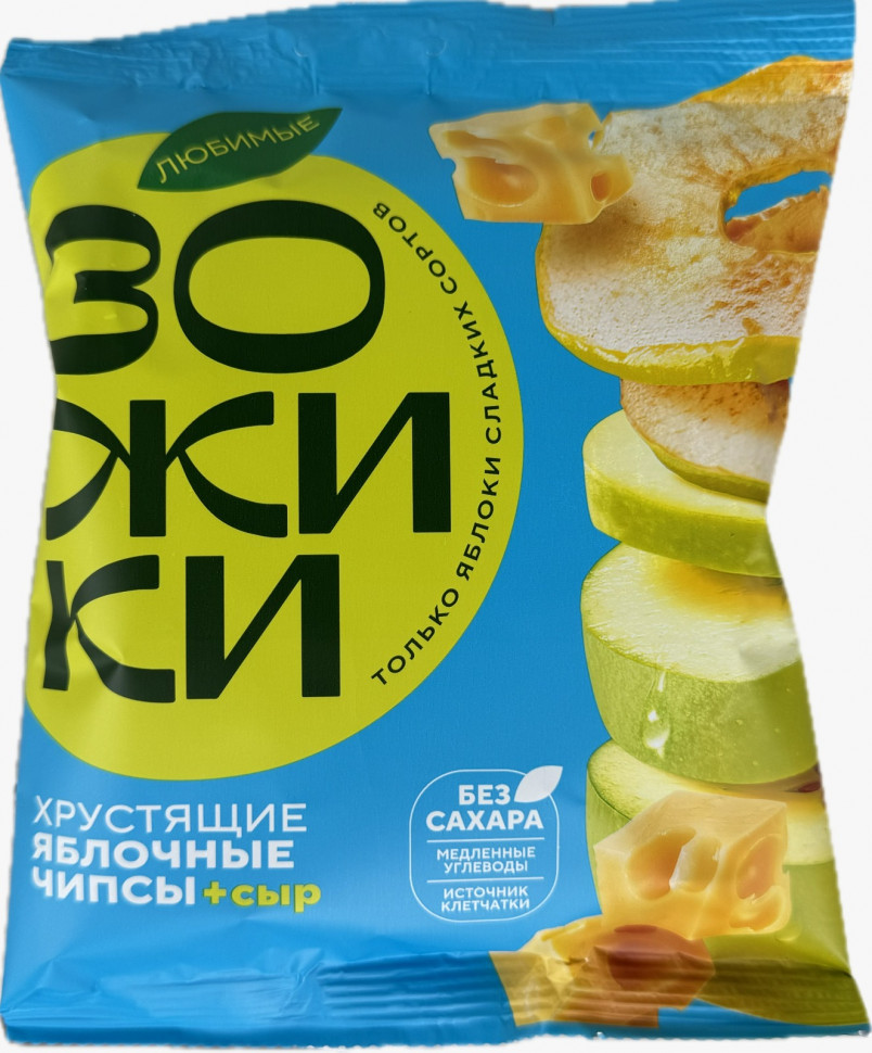  Зожики Яблочные чипсы с сыром, 25г  в Апатитах